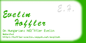 evelin hoffler business card